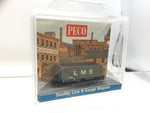 Peco NR-7003M N Gauge 7 Plank Open Wagon LMS Grey