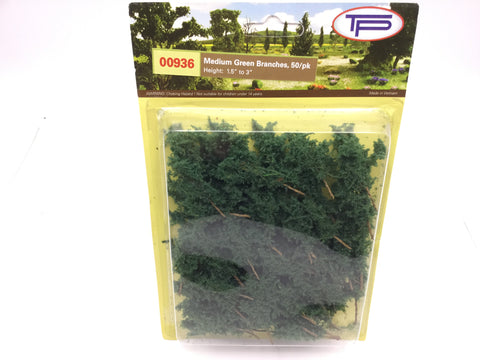 Tasma Products 00936 OO/HO Gauge Medium Green Branches (Pack 50)