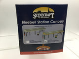 Bachmann 44-089G OO Gauge Bluebell Station Canopy Green and Cream
