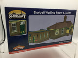 Bachmann 44-090G OO Gauge Bluebell Waiting Room and Toilet Green and Cream