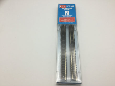 Peco ST-3011 N Gauge Pack of 8 ST-11 174mm Long Straight Track