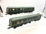 Bachmann 32-900B OO Gauge BR Green 2 Car Class 108 DMU