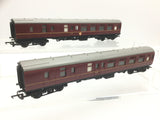 Triang R383 OO Gauge BR Maroon Mk 1 Brake Coach x2