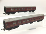 Triang R383 OO Gauge BR Maroon Mk 1 Brake Coach x2