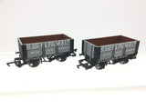 Hornby R1068 OO Gauge 6 Plank Wagon Bessey & Palmer x2