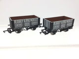 Hornby R1068 OO Gauge 6 Plank Wagon Bessey & Palmer x2