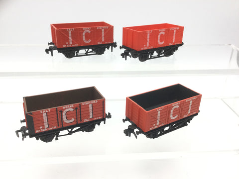 Trix/Liliput 1365 OO Gauge ICI Salt Works Stafford x4