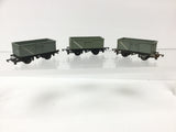 Triang T70 TT Gauge BR Steel Mineral Wagon x3