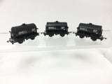 Triang T75 TT Gauge Black Tank Wagon BP/Shell x3