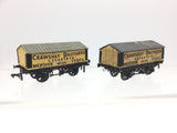 Peco R68C OO Gauge Crawshay Lime Wagon x2