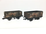 Peco R54A OO Gauge 7 Plank Wagon Anderson & Co x2