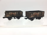Peco R54A OO Gauge 7 Plank Wagon Anderson & Co x2