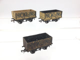 Peco R50/1H OO Gauge 7 Plank Wagon Hicklings x3
