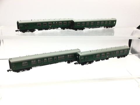 Graham Farish 372-676 N Gauge BR Green 4 Car 4CEP EMU (DCC FITTED)