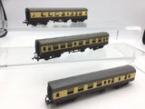 Triang T182/T183 TT Gauge BR Choc/Cream Mk1 Coaches x3