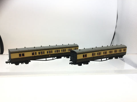 Dapol 2P-003-009 N Gauge GWR B Set Coach Pack 6462/6463