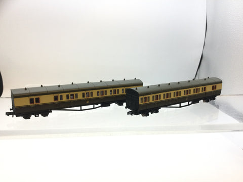 Dapol 2P-003-007 N Gauge GWR B Set Coach Pack 6451/6452