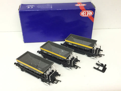 Heljan 4085 OO Gauge Dogfish Hopper Civil Engineers Livery x3