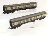 Hornby R826 OO Gauge BR Choc/Cream Mk 1 Coaches W15771/W34154
