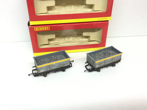 Hornby R6107B OO Gauge BR Ore Wagon 388263 (Weathered) x2