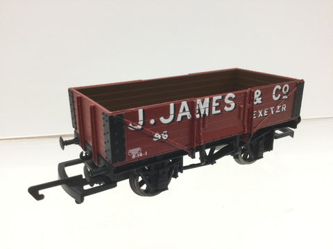 Hornby R6700 OO Gauge 5 Plank Wagon J James & Co, Exeter