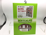 Metcalfe PO374 OO/HO Gauge No 7 High Street Low Relief Shop Front Card Kit