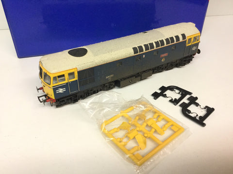 Heljan 3312 Class 33 No 33025 Sultan in BR Blue (Weathered)