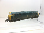 Graham Farish 371-605 N Gauge BR Blue Class 42 Warship 810 Cockade (Weathered)