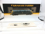 Graham Farish 371-605 N Gauge BR Blue Class 42 Warship 810 Cockade (Weathered)
