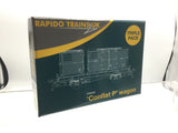 Rapido Trains 921016 N Gauge BR ‘Conflat P’ Wagon Triple Pack A (crimson containers)