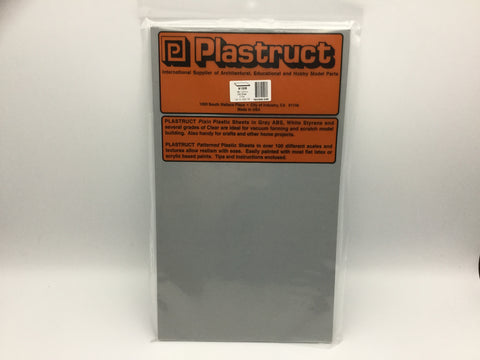 Plastruct 91006 (SSA-108P) 2mm ABS Sheet Grey 300x175mm 2pc