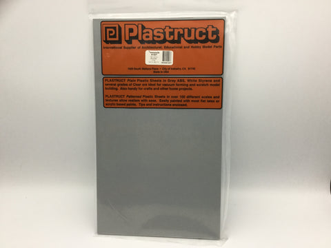 Plastruct 91007 (SSA-110P) 2.5mm ABS Sheet Grey 300x175mm 2pc