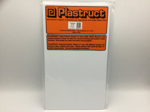 Plastruct 91104 (SSS-104P) 1mm Styrene Sheet White 300x175mm 4pc