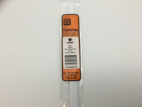 Plastruct 90854 (MR-35P) Styrene Rod 0.9mm x250mm 10pc