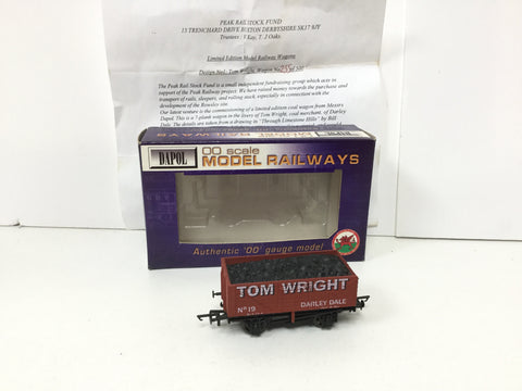 Dapol/Peak Fund OO Gauge 7 Plank Wagon Tom Wright Darley Dale
