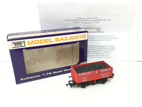 Dapol/Peak Fund OO Gauge 7 Plank Wagon Kirkland & Perkin