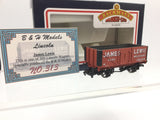 Bachmann/B&H 33-100W OO Gauge 7 Plank Wagon James Lewis, Lincoln