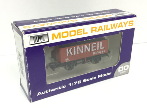 Dapol B589 OO Gauge 7 Plank Wagon Kinneil, Bo'Ness