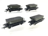 Heljan 4096 OO Gauge BR Set of 4 Olive Dogfish Wagons
