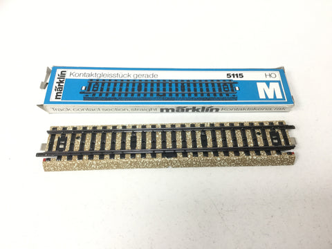 Marklin 5115 HO Gauge M Track Straight Contact (NEW)