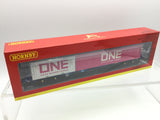 Hornby R6956 OO Gauge Tiphook, KFA Container wagon, 93367, with 20' and 40' ONE containers - Era 11