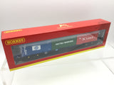 Hornby R6958 OO Gauge Tiphook, KFA Container wagon, 93390, with 3 x 20' containers; Delmas/Hatsu/'K' Line - Era 11