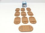 Marklin 7250 HO Gauge Bridge Pillar Base Plates x10 (NEW)