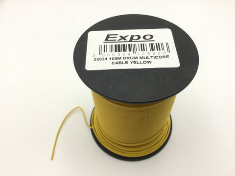 Expo 22024 Multicore Layout Wire Yellow 100m Roll