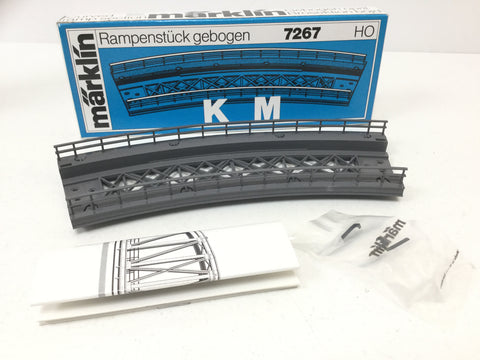 Marklin 7267 HO Gauge M Track Small Radius Curved Ramp Section (NEW)
