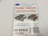 Ancorton 95730 OO Gauge Picnic Tables Laser Cut Kit