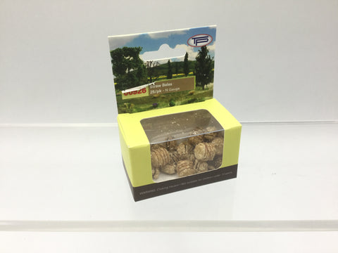 Tasma Products 00926 N Gauge Straw Bales (10 Round/15 Rectangle)