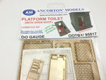 Ancorton 95817 OO Gauge Platform Toilet (Open Roof) Laser Cut Kit