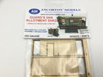Ancorton 95872 OO Gauge Guard's Van Allotment Shed Laser Cut Kit