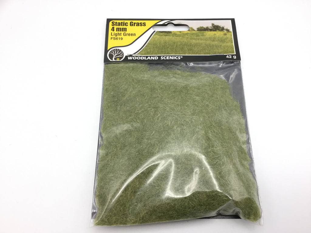 Woodland Scenics Static Grass 4mm-Medium Green